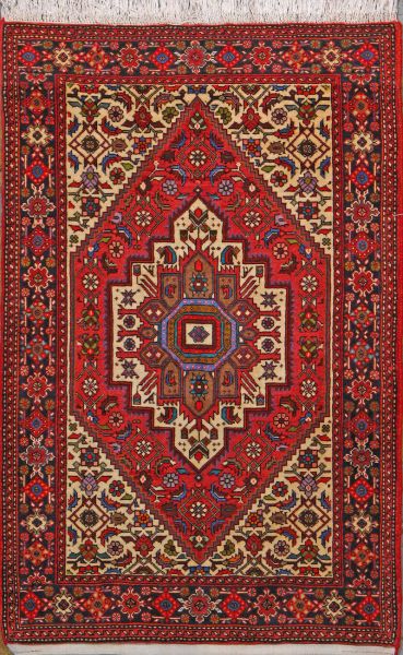 https://www.armanrugs.com/ | 2' 7" x 4' 1" Brown Bijar Hand Knotted Wool Authentic Persian Rug