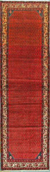 https://www.armanrugs.com/ | 2' 11" x 10' 4"  Hamadan Hand Knotted Wool Authentic Runner Persian Rug