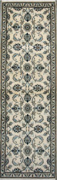 https://www.armanrugs.com/ | 2' 7" x 7' 10" Beige Nain Hand Knotted Wool Authentic Runner Persian Rug