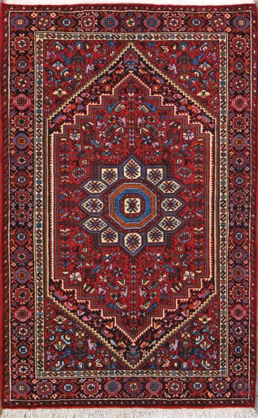 https://www.armanrugs.com/ | 2' 6" x 4' 1" Brown Bijar Hand Knotted Wool Authentic Persian Rug