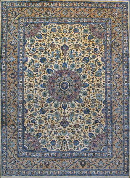 https://www.armanrugs.com/ | 8' 2" x 11' 1" Beige kashmar Hand Knotted Wool Authentic Persian Rug