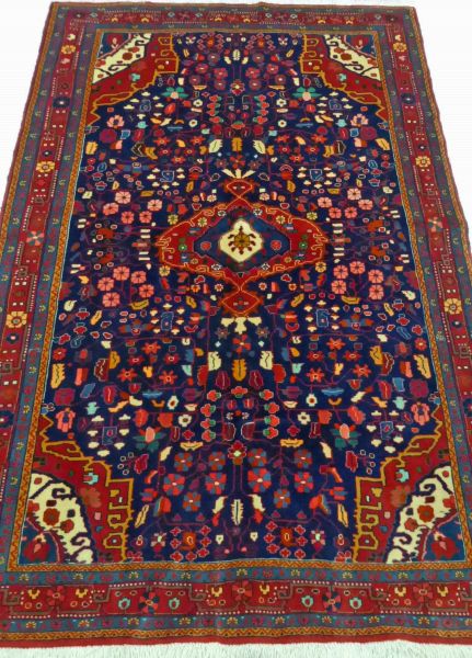 https://www.armanrugs.com/ | 4' 6" x 6' 11" NavyBlue Jozan Handmade Wool Authentic Persian Rug
