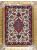 https://www.armanrugs.com/ | 2' 2" x 3' 5" Red Esfahan Hand Knotted Wool & Silk Authentic Persian Rug