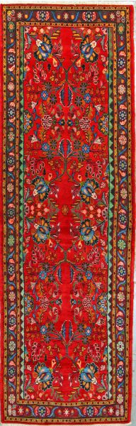 https://www.armanrugs.com/ | 2' 9" x 9' 0"  Hamadan Hand Knotted Wool Authentic Runner Persian Rug