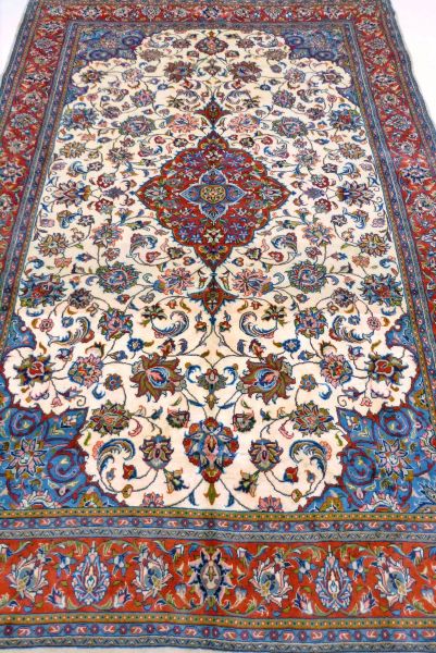 https://www.armanrugs.com/ | 6' 6" x 9' 10" Beige Sarough Handmade Wool Authentic Persian Rug